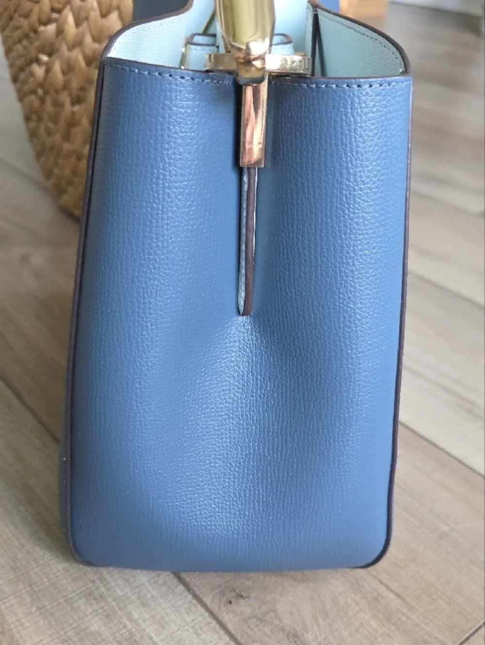Like New! Kate Spade Top-Handle Leather Satchel - Blue